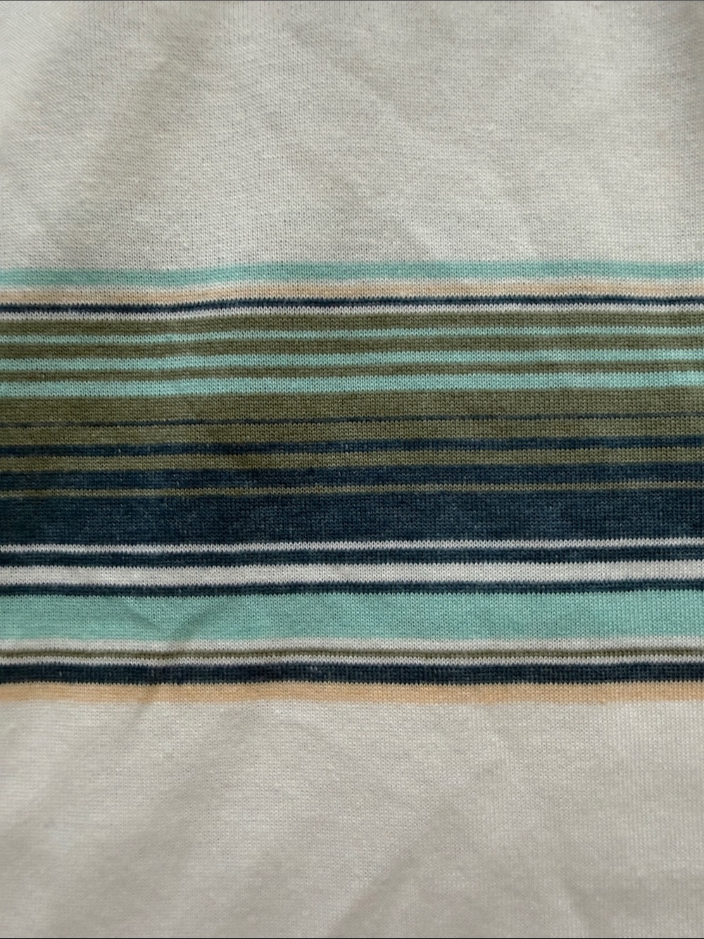 Salty Crew Striped Hooded Long-Sleeve Shirt - off-White, Teal & Navy - Picture 6 of 6